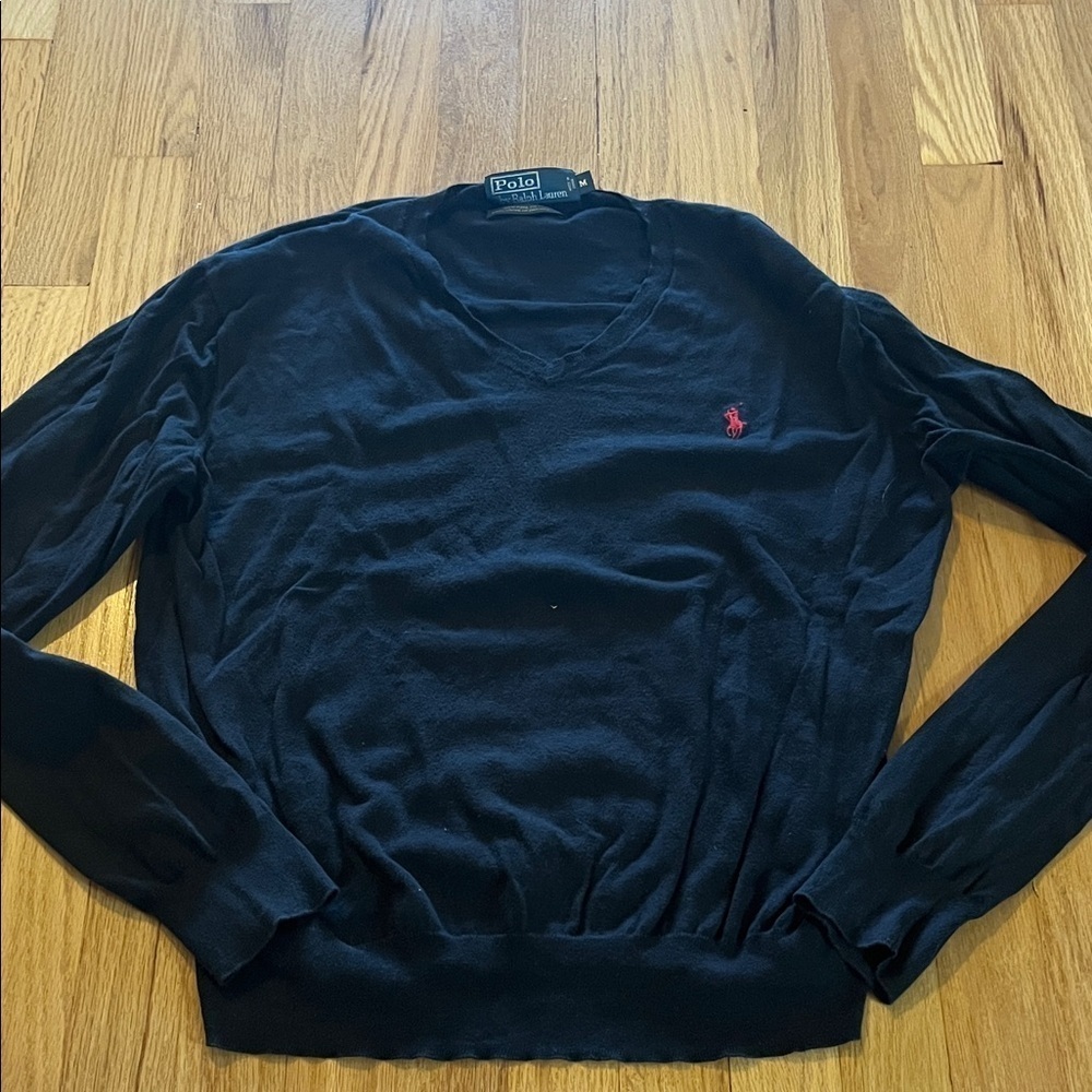Polo Ralph Lauren Pima Cotton V-Neck Sweater Sz M